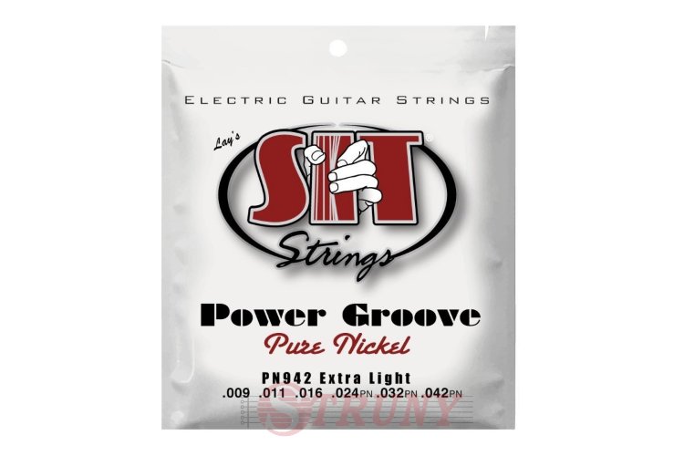 SIT PN942 Extra Light Power Groove Pure Nickel Electric Guitar Strings 9/42