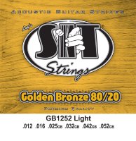SIT GB1252 Light 80/20 Bronze Acoustic Guitar Strings 12/52