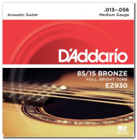D'Addario EZ930 85/15 Bronze Medium Acoustic Guitar Strings 13/56