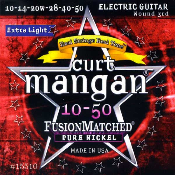 Curt Mangan 15510 Pure Nickel Electric Guitar Strings 10/50