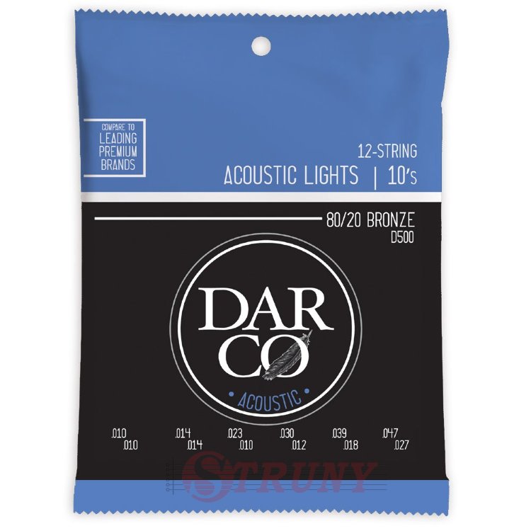 Martin D500 Darco Acoustic 80/20 Bronze 12-String Light (10-47)