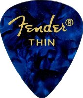 Fender 351 PREMIUM CELLULOID BLUE MOTO THIN Набір медіаторів