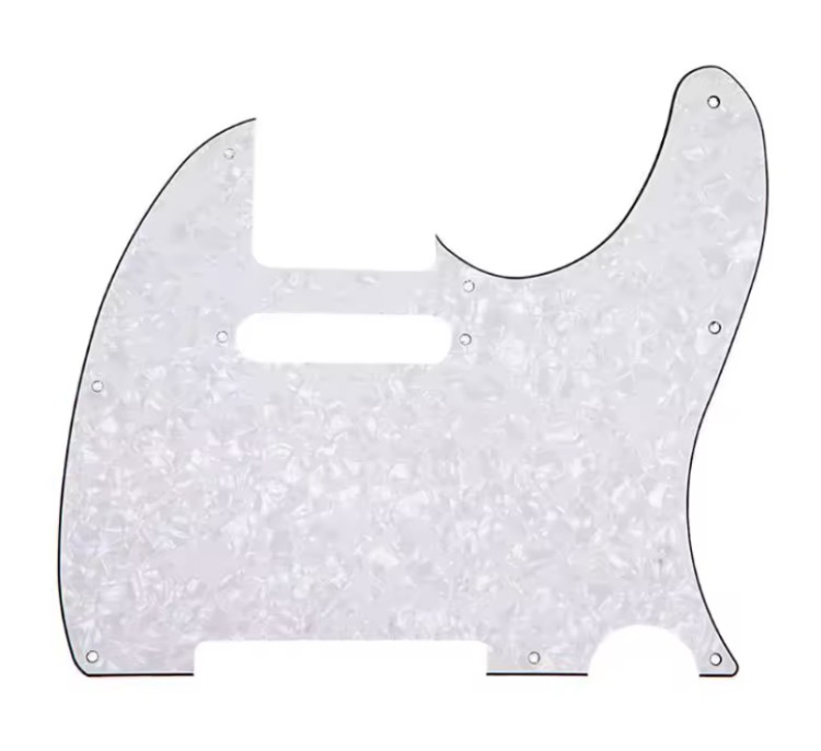 Fleor FT10 WP PICKGUARD FOR TELECASTER (White Pearl) Панель (пікгард) тип "telecaster"