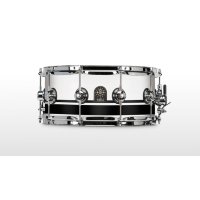 NATAL DRUMS CAFE RACER SNARE 14x6.5 PIANO WHITE BLACK SPARKLE DOUBLE SPLIT Малый барабан