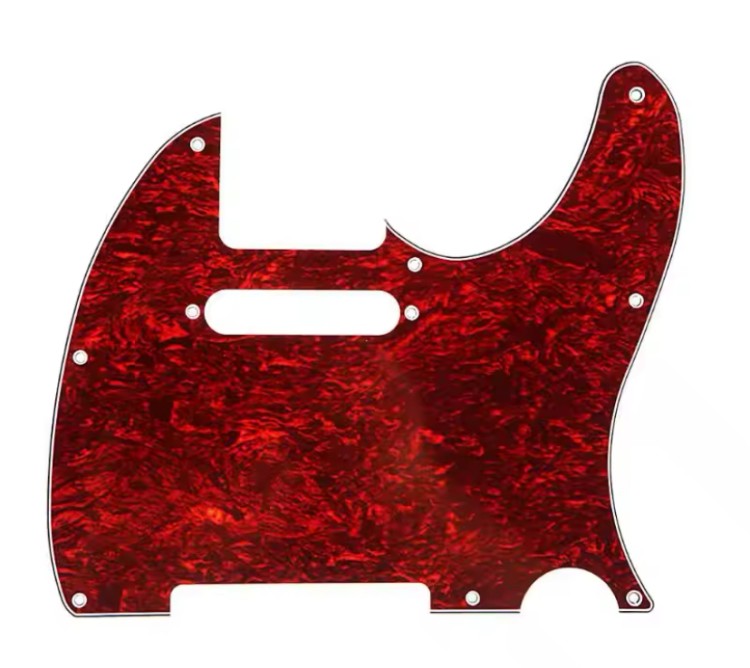 Fleor FT10 RS PICKGUARD FOR TELECASTER (Red Shells) Панель (пікгард) тип "telecaster"