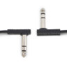 RockBoard RBO CAB F TRS 15 BK Flat TRS Cable, 15 cm Патч-кабель