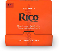 RICO RCA0120-B25 by D'Addario - Bb Clarinet #2.0 - 25 Box Тростини для кларнета