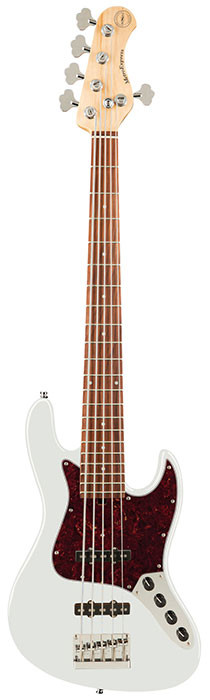 Бас-гітара Sadowsky MetroExpress 21-Fret Vintage J/J Bass, Morado, 5-String (Solid Olympic White High Polish)