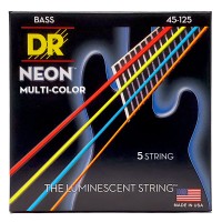 DR Strings NEON Multi-Color Bass - Medium - 5 String (45-125) DR Strings NEON Multi-Color Bass - Medium - 5 String (45-125)