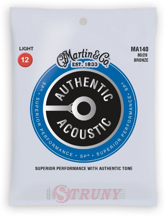 Martin MA140 Authentic Acoustic SP 80/20 Bronze Light (12-54)