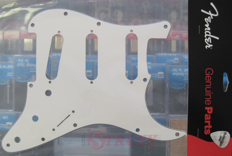 Fender Standard Stratocaster pickguard 3-ply WHITE 0991360000