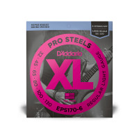 D'Addario EPS170-6 ProSteels Light Electric Bass 6 Strings Long Scale 30/130