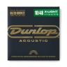 Dunlop DAB1048 Acoustic Brass Extra Light Guitar Strings 10/48 Dunlop DAB1048 Acoustic Brass Extra Light Guitar Strings 10/48