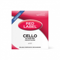 D'ADDARIO Super Sensitive 6105 Red Label Cello String Set - 3/4 Size