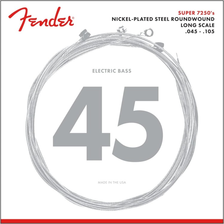 Fender 7250M Nickelplated Steel Roundwound Medium 45/105