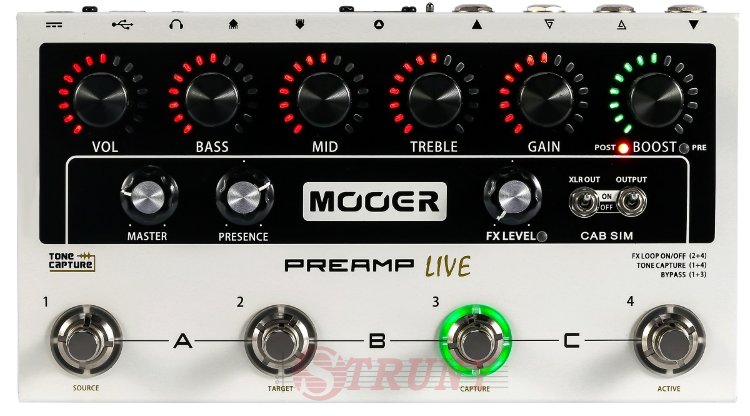 Процесор ефектів Mooer Preamp Live
