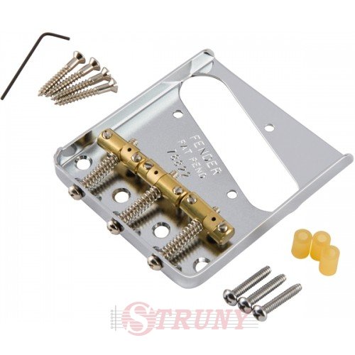 Fender Bridge Assembly For American Vintage Hot Rod Telecaster With Compensated Brass Saddles Nickel Бридж