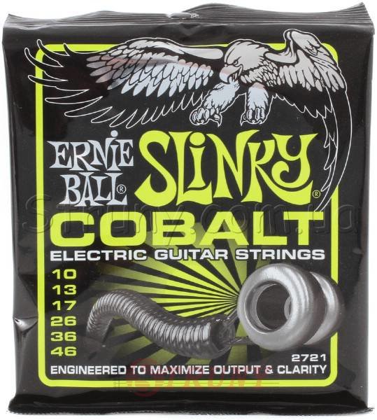 Ernie Ball 2721 Cobalt Slinky Electric Guitar Strings 10/46