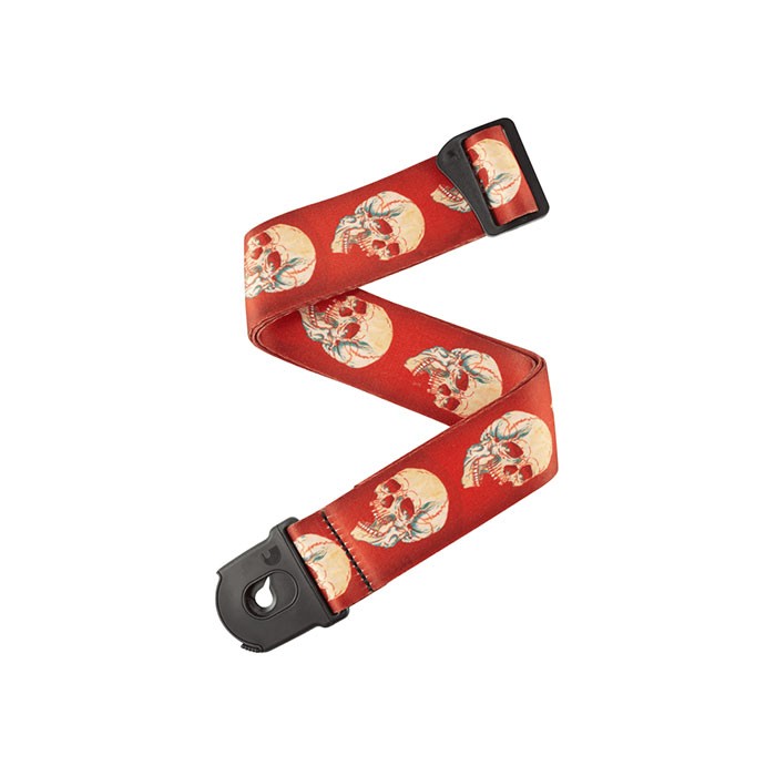Planet Waves 50ALP08 ALCHEMY PLANET LOCK GUITAR STRAP - Live Life Skull Ремінь
