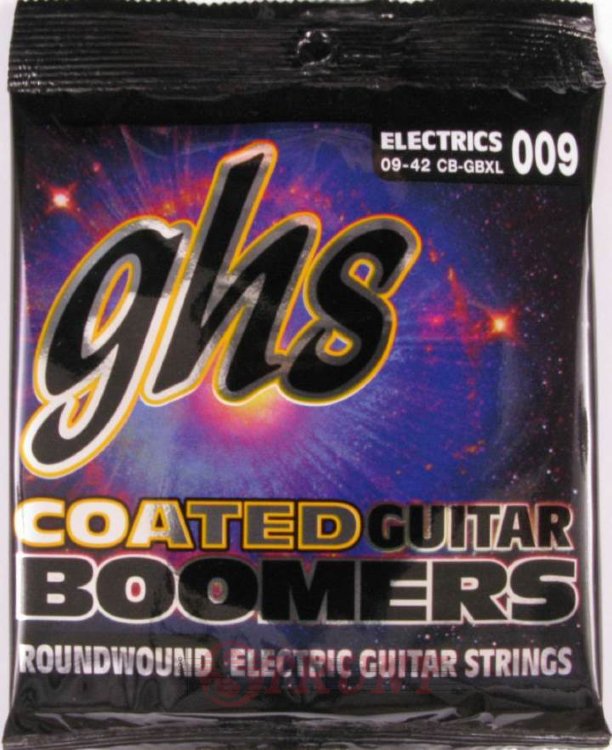GHS CB-GBXL Coated Boomers Extra Light Electric Guitar Strings 9/42