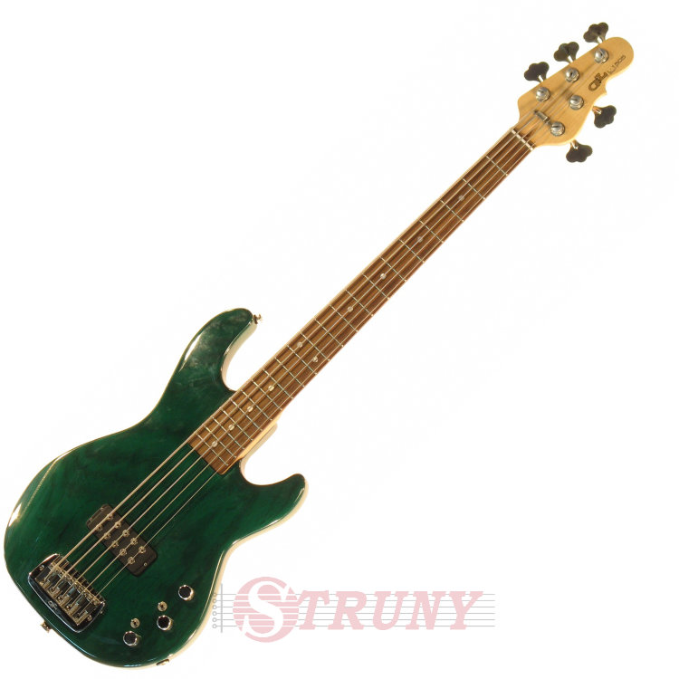 Бас-гітара G&L L1505 FIVE STRINGS (Clear Forest Green, Rosewood) № CLF45664