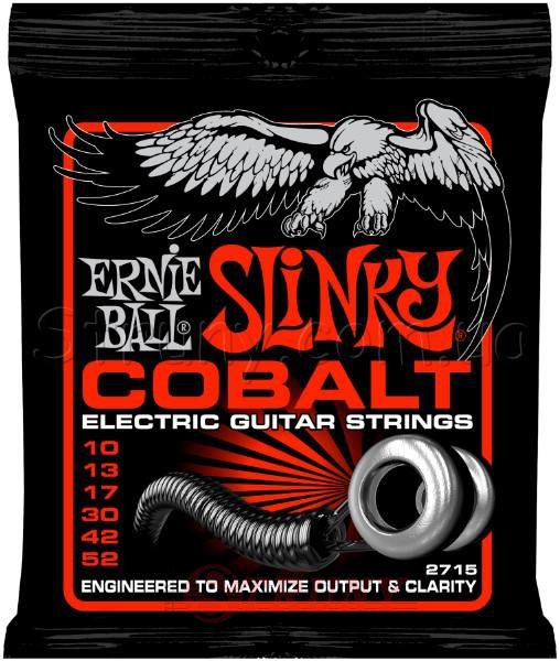 Ernie Ball 2715 Cobalt Slinky Electric Guitar Strings 10/52