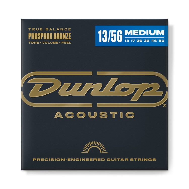 Dunlop DAP1356 Acoustic Phosphor Bronze Medium Guitar Strings 13/56 Dunlop DAP1356 Acoustic Phosphor Bronze Medium Guitar Strings 13/56