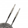 Planet Waves PW-BG-10BG Custom Series Braided Instrument Cable - Grey (3m) Інструментальний кабель