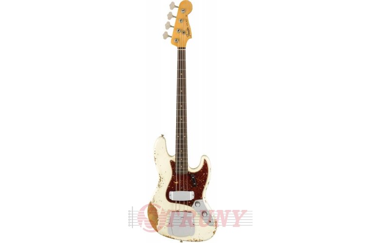 Бас-гітара Fender CUSTOM SHOP 1961 JAZZ BASS HEAVY RELIC OLYMPIC WHITE