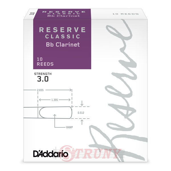 RICO DCT1030 Reserve Classic Bb Clarinet #3.0 - 10 Box Тростини для кларнета (10 шт)