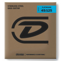 Dunlop DBFS45125 Stainless Steel Flatwound Bass 45/125