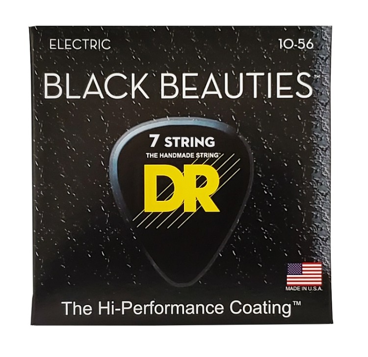 DR Strings BLACK BEAUTIES Electric - Medium 7-String (10-56) DR Strings BLACK BEAUTIES Electric - Medium 7-String (10-56)