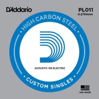 D'Addario PL011 Plain Steel 011
