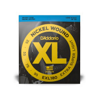 D'Addario EXL180 Nickel Wound Extra Super Light Electric Bass Strings 35/95