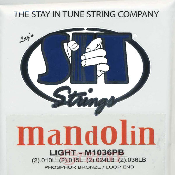 SIT M1036PB Mandolin Phosphor Bronze/Loop End Light Set 10/36