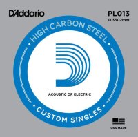 D'Addario PL013 Plain Steel 013