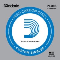 D'Addario PL016 Plain Steel 016
