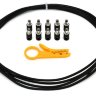Lava Cable LCDCKT-B Tightrope Solder Free DC Kit (Black) Комплект кабелю живлення з безпайковими роз'ємами