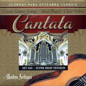 Medina Artigas Cantata 600 Clear Nylon / Silver Plated Wound Super High Tension  