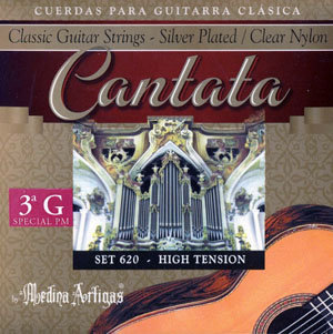 Medina Artigas Cantata 600-3PM Clear Nylon / Silver Plated Wound Super High Tension  