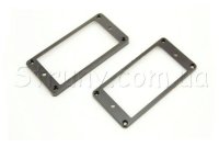 Metallor MR001 Flat BK Рамки для хамбакера пластиковые черные (комплект)