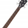 Бас-гітара Warwick RockBass Corvette Multiscale, 5-String (Solid Black Satin)