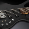 Бас-гітара Warwick RockBass Corvette Multiscale, 5-String (Solid Black Satin)