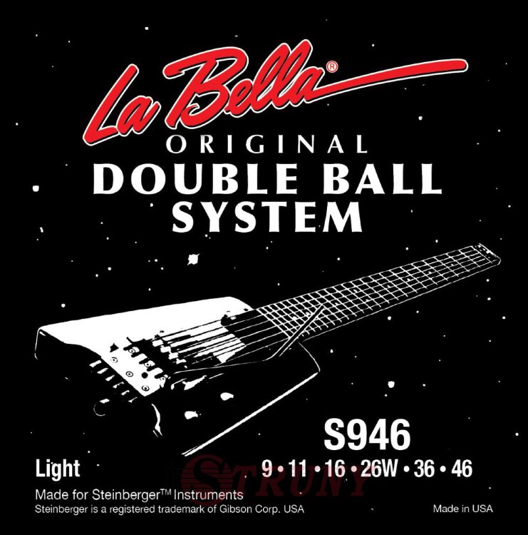 La Bella S946 Double Ball Steinberger Electric Guitar Strings 9/46