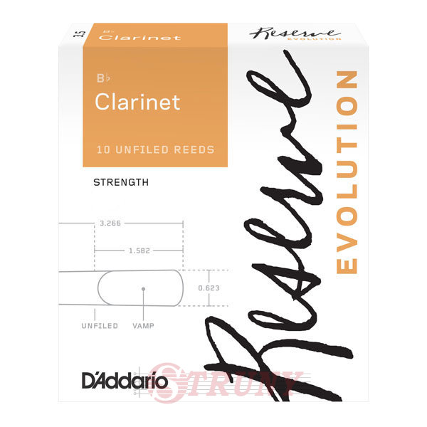 RICO DCE10355 Reserve Evolution Bb Clarinet #3.5+ Тростини для кларнета (10 шт)