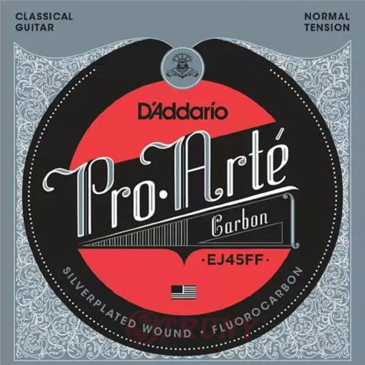 D'Addario EJ45FF Carbon Classical Silverplated Wound Nylon Normal Tension