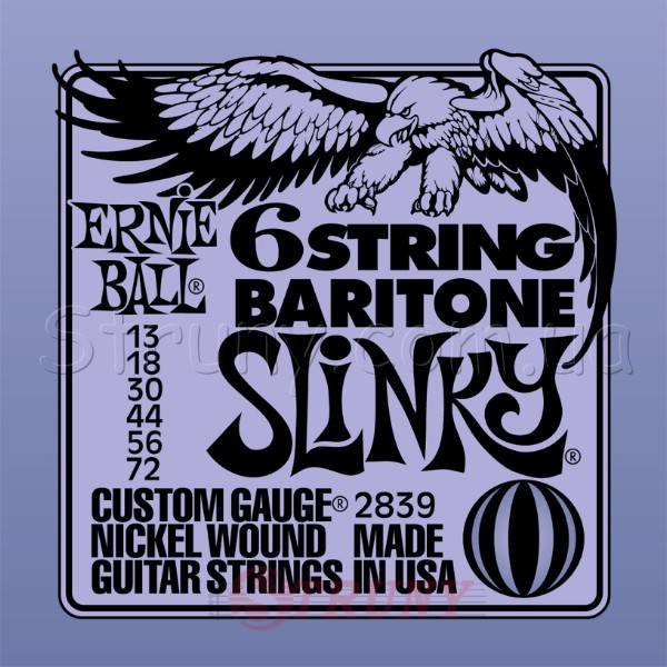 Ernie Ball 2839 6 String  Baritone Nickel Wound 13/72