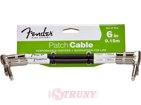 Fender PERFORMANCE PATCH CABLE TWO PACK 6 BK Інструментальний патч-кабель