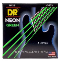 DR Strings NEON Green Bass - Medium - 5 String (45-125) DR Strings NEON Green Bass - Medium - 5 String (45-125)