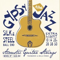 La Bella GJXL-BE Silk and Steel Gypsy Jazz 10-50